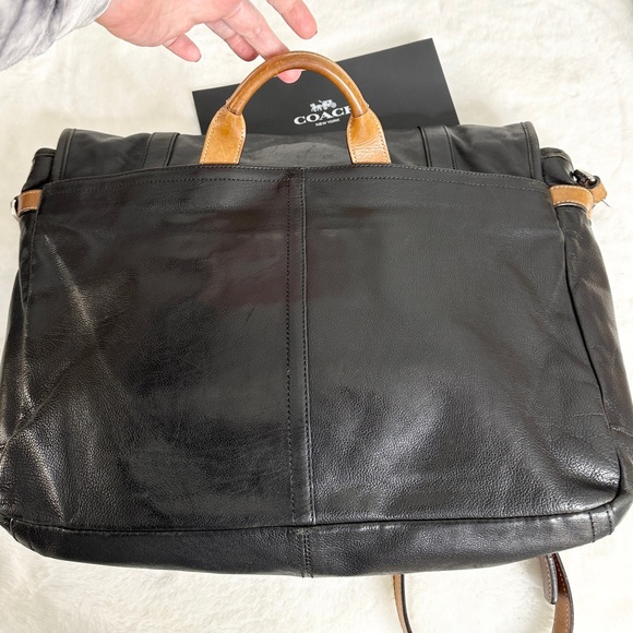 Vintage Coach Executive Thompson Leather Laptop Messenger Bag Briefcase - Picture 2 of 15